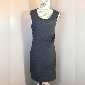 Calvin Klein black pleated cocktail party dress size 12